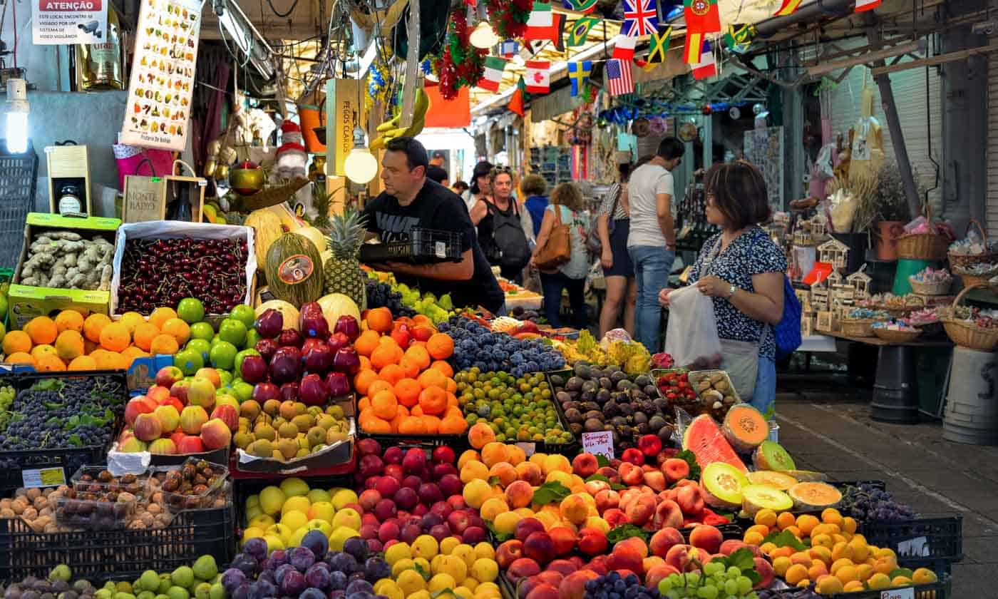 Vendors at market